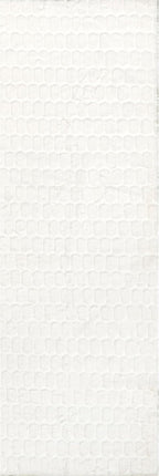 nuLOOM Nia White Geometric Washable Runner Rug - Image 5