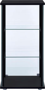 Coaster Home Furnishings Cyclamen 34-inch 3-Tier Clear Tempered Glass Curio - Image 7