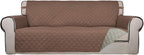 PureFit Reversible Quilted Sofa Cover, Water Resistant Slipcover Furniture by PureFit