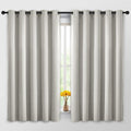 Yakamok Room Darkening Curtains 62x63 inch Length Light Beige-Living Room | 2 by Yakamok
