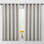 Yakamok Room Darkening Curtains 62x63 inch Length Light Beige-Living Room | 2 by Yakamok