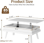 Shintenchi Coffee Table, Lift Top Coffee Table - Image 3