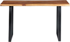 TUP THE URBAN PORT 195122 Industrial Wooden Live Edge Desk - Image 4