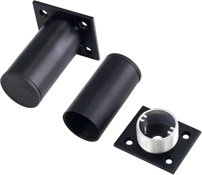 Set of 4 Furniture Legs 3 Inch, Adjustable Aluminum Alloy Cabinet Legs - Image 2