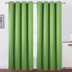 Blackout Curtains 52 x 90 Inch Long Light Green Curtains Set of 2 Panels Room by Lemomo