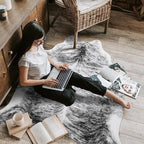 8x10 Faux Cowhide Area Rug for Living Room Animal Skin Rug, Cool Western - Image 8