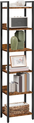 MAHANCRIS Bookshelf, 6-Tier Bookcase, Standing Book Shelf - Image 9