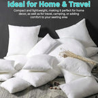 QUBA LINEN Throw Pillow Inserts, 22x22 Inches - Image 7