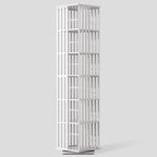YOWOS Rotating Bookshelf Tower, 360° Display Spinning Bookcase, Bamboo by YOWOS