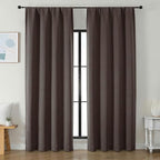 Simplebrand Ava Chocolate Blackout Curtains by Simplebrand