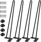 SMARTSTANDARD 18 Inch Heavy Duty Hairpin Furniture Legs, Metal Home DIY Projects by SMARTSTANDARD