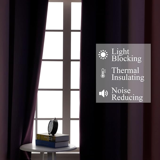 Pink and Purple Ombre Blackout Curtains - Image 3