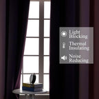 Pink and Purple Ombre Blackout Curtains - Image 3