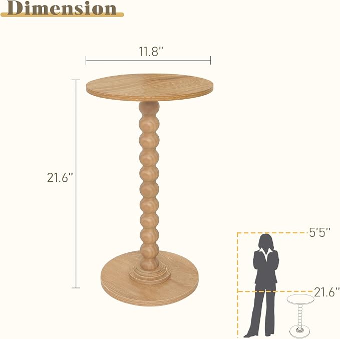 Fultyle Small Side Table, Drink Table - Image 3