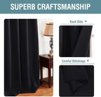H.VERSAILTEX Blackout Curtains for Bedroom Black Out Curtains 102 inch Thermal - Image 3