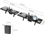 CABTE Adjustable Steel TV Top Shelf, Floating TV Stand, Universal Monitor Shelf - Image 2