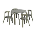 ECR4Kids Bentwood Table and Curved Back Chair Set, Kids Furniture by ECR4Kids