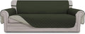 Easy-Going Reversible Couch Cover, 3 Cushion Sofa, Army Green/Beige | X-Large by Easy-Going