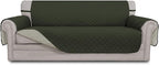 Easy-Going Reversible Couch Cover, 3 Cushion Sofa, Army Green/Beige | X-Large by Easy-Going