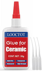 LOOCTOT 30g Ceramic Glue, China Porcelain and Pottery Repair, Super Instant by LOOCTOT---ProfessionalGlue