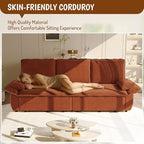 KEIKI 94.5" King Size 3-in-1 Convertible Sofa Bed, Pull-Out Sleeper Couch - Image 6