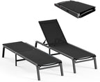 Patio Chaise Lounge Chair, Foldable Lounge Chair by CIOKEA