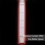 Blackout Curtains 52 x 95 inch/Coral Curtains Set of 2 Panels/Thermal Insulated - Image 3