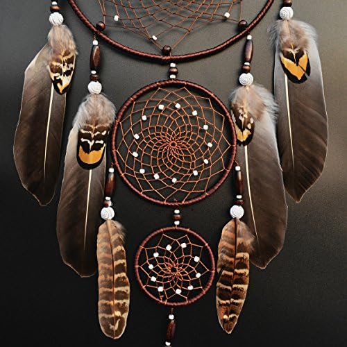 Urdeoms Dream Catchers for Adults Native Home Wall Decor Brown Dreamcatcher - Image 3