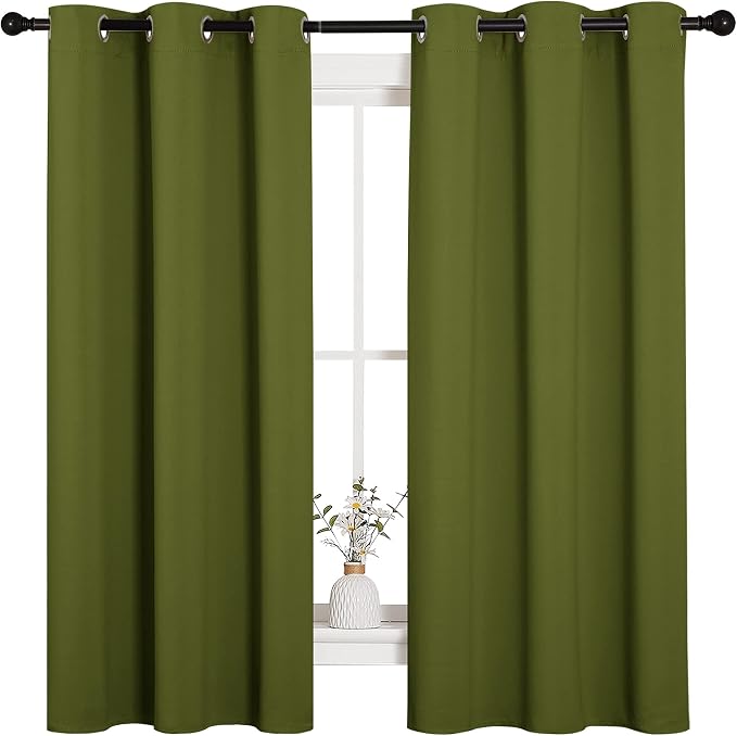 NICETOWN Christmas Window Decoration Thermal Insulated Solid Grommet Blackout by NICETOWN