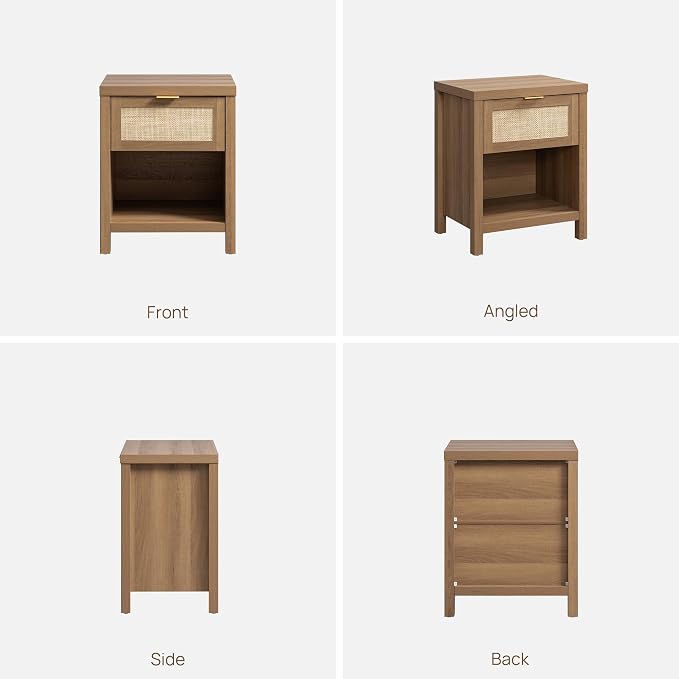 SICOTAS Rattan Nightstands Set of 2 - Image 8