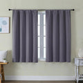 Simplebrand Ava Greyish Purple Short Blackout Curtains by Simplebrand