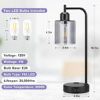 Innqoo Industrial Touch Bedroom Lamps - Image 7