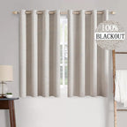 MIULEE 100% Blackout Linen Curtains by MIULEE