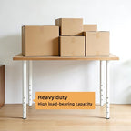 QLLY 24-40 inch Adjustable Metal Table Legs, Heavy Duty DIY Desk Legs - Image 4
