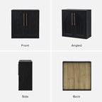 mopio Blake Storage Cabinet, Small Modular Accent Display Sideboard Buffet - Image 5