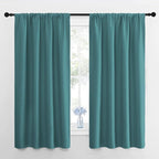 NICETOWN Kitchen Curtains, Short Blackout Curtains & Drapes, Sea Teal, Thermal by NICETOWN