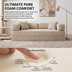 78" 4-in-1 Convertible Sofa Bed, Boneless Corduroy Sleeper Couch - Image 4