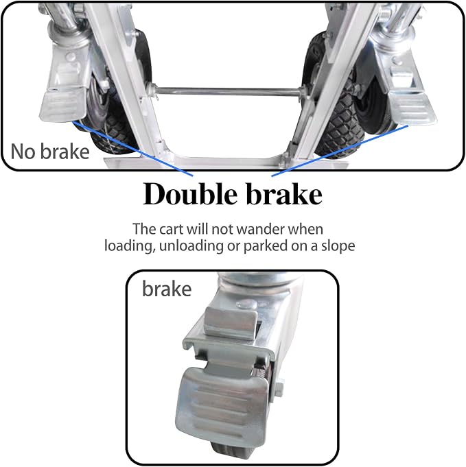 Silver Convertible Hand Truck Dolly Cart - Image 5