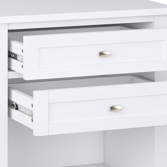 SIMPLIHOME Warm Shaker Bedside Table - Image 7