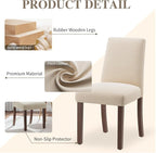 Dining Chairs Set of 6, Modern Dining Room Chairs - Image 4