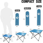 VILLEY Portable Camping Side Table, Ultralight Aluminum Folding Beach Table - Image 3