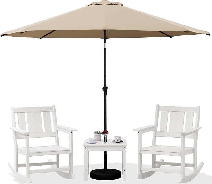 SERWALL Outdoor Rocking Chairs Set of 2 by SERWALL