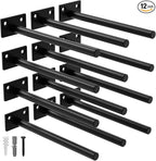 LEOPO 12-Pack 8 inch Floating Shelf Brackets, Hidden Shelf Bracket by FinestHomeDecor