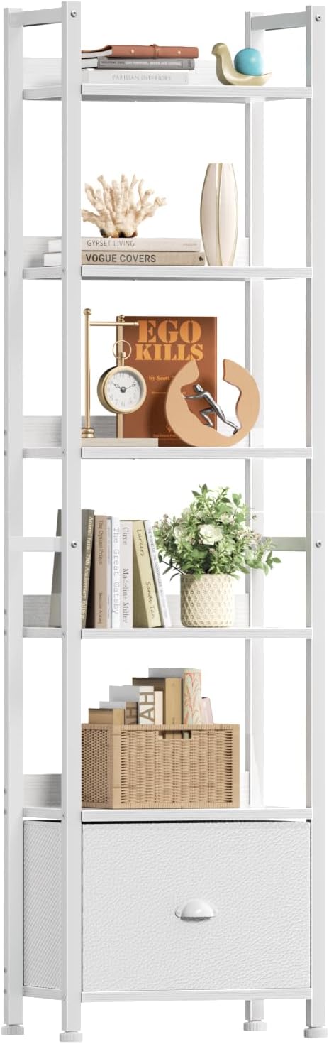 Furologee 6 Tier Bookshelf, Tall Shelf by Furologee