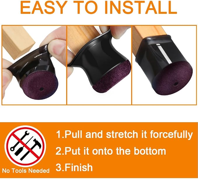 24 Pcs Chair Leg Floor Protectors - Image 6
