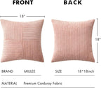 MIULEE Pink Decorative Throw Pillow Covers - Image 6