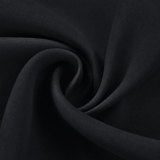 NICETOWN Black Blackout Curtains 84 inch Length 2 Panels, Grommet Thermal - Image 8