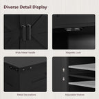 usikey Buffet Cabinet, 61” Large Sideboard Buffet Storage Cabinet - Image 7