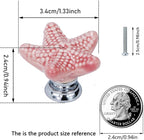 Starfish Drawer Knobs Coastal Kitchen Cabinet Knos Beach Themeb Knob Ceramic - Image 2