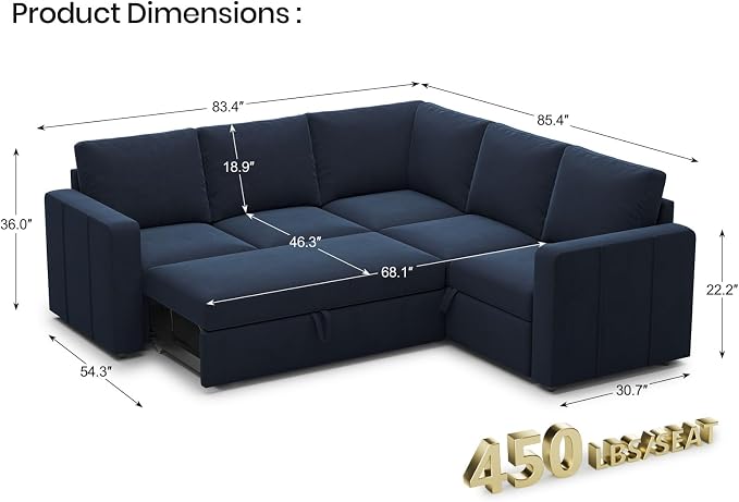 Belffin Modular Sectional Sleeper Sofa - Image 2